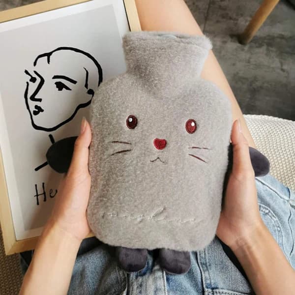 /EA/1 st, 1000 ml, 26x15 cm, grå varmvattenflaska