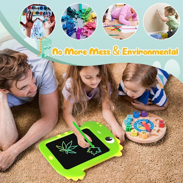 /EA/LCD-tegneplade, LCD Magic Board Dinosaur Legetøj til 2 3 4 5 6 år