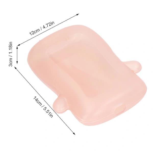 /EA/Squeeze Proof Flipping Box Bærbar Transparent Squeeze Proof Puree Pose For Mat Juicer（Rosa）