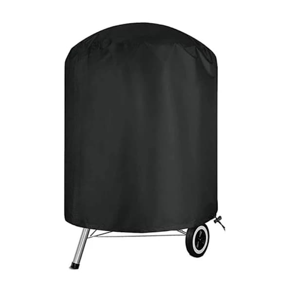 /EA/Svart - 58x77cm Pyöreä Grillipeite Ulkogrillin Peite, Vedenpitävä