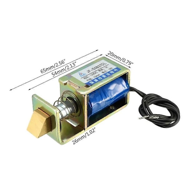 /EA/Elektromagnet DC 6V 12V 24V Push Pull Type 10mm Slaglengde Solenoid Magneter DC24V