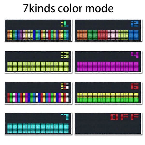 /EA/LED Musikk Spektrum Rytme Lys Stemmesensor (Trådkontroll)