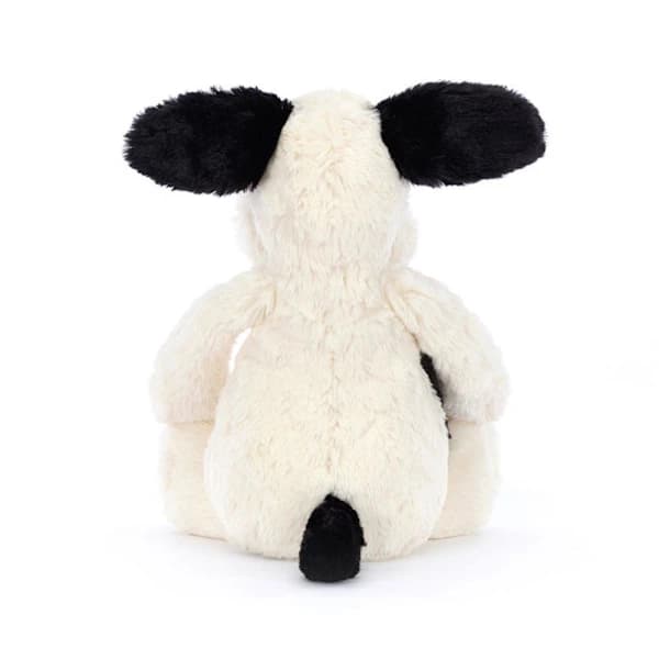 Jellycat Bashful Sort & Cremehvid Hvalp Blødt Legetøj 31cm
