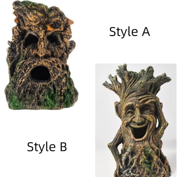 /EA/Akvariedekoration med træhoved til eremitkrebs A A