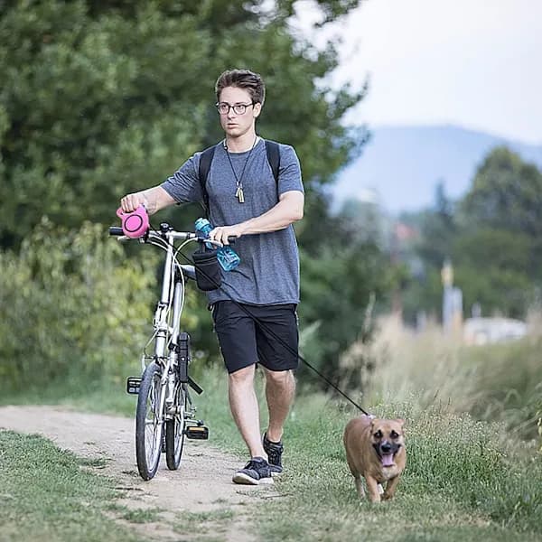 /EA/Justerbart koppel - joggkoppel - 5m - nylonkoppel - reflekterande
