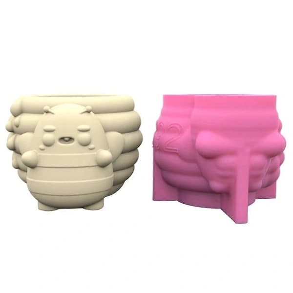 /EA/DIY Silikonform för Blomkruka Heminredning Honungsburk Form Blomkruka Form