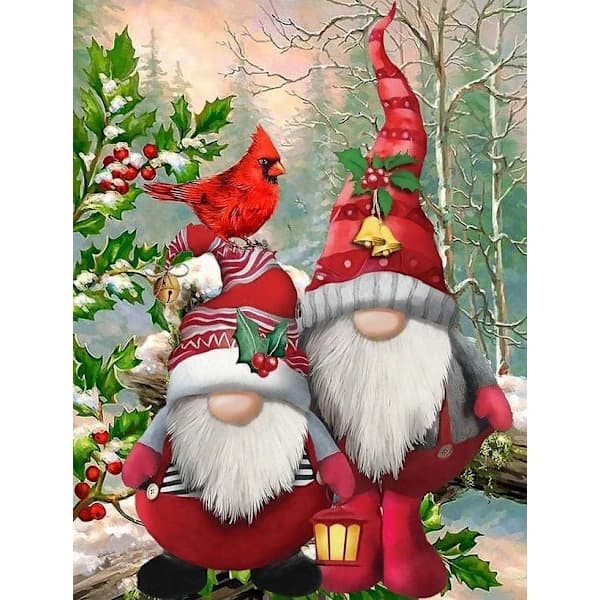 /EA/ Julklapp diamantmålning, 5D diamantmålning tomte