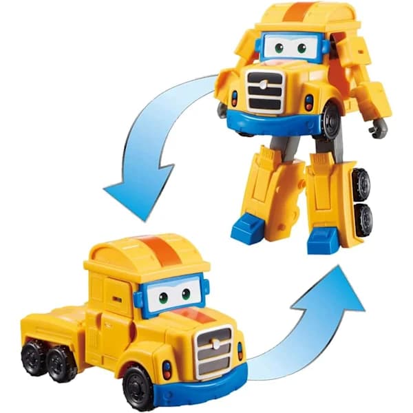 /EA/POPPA WHEEL Transformerende legetøjsbil og robot actionfigur, Carto