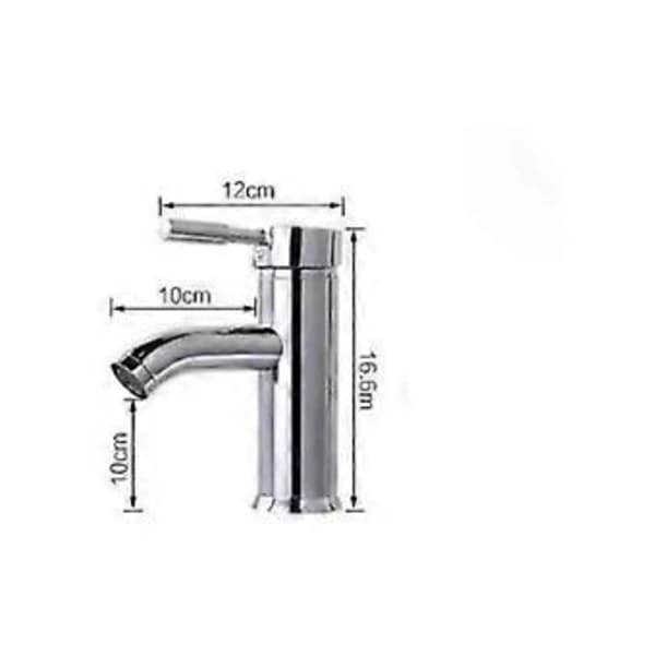 /EA/ Servantkran - Baderomskran - Rustfritt stål - sølv - Keramisk ventilkjerne
