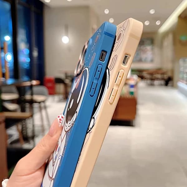 /EA/Kompatibel med iPhone 12 Pro Max Astronaut Deksel Kvinner Jenter