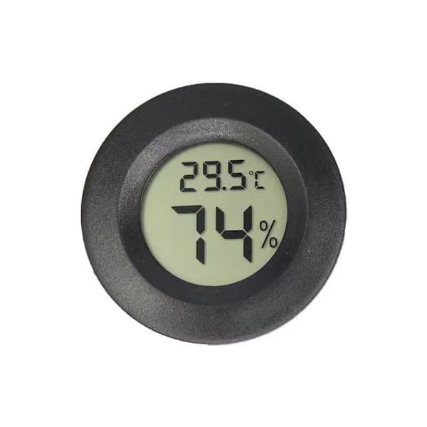 /EA/Svart Mini Hygrometer, 4-pakning Liten Digitalt Termometer Hygrometer