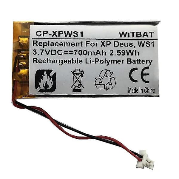 /EA/Kompatibelt med Xp Deus Ws1 Metalldetektorbatteri
