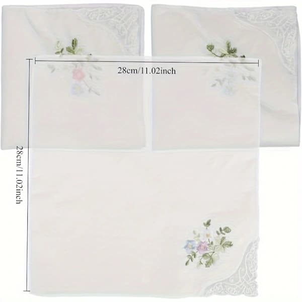 Broderte damehåndklær blonde sett 8 stk Stil 8
