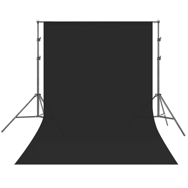 Fotostudio Bakgrunn Grønn Hvit Svart Skjerm Chromakey 1,6 m bred bakgrunn Svart 1 6  3 M