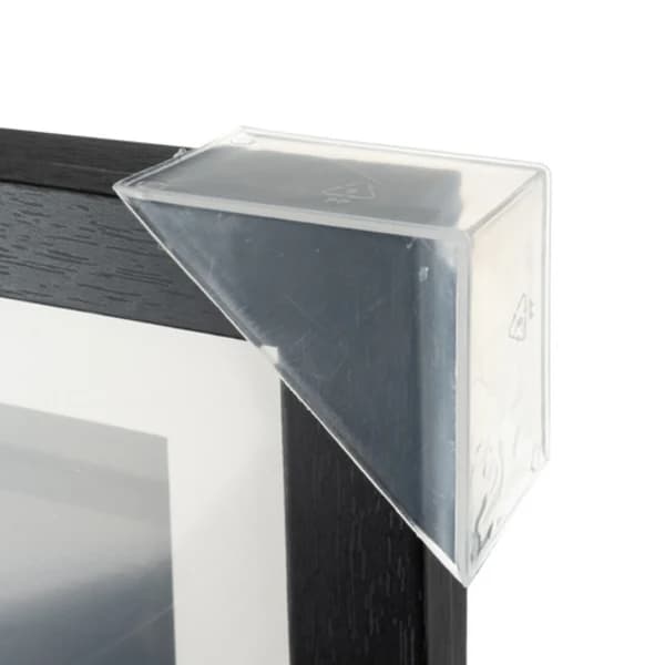 A4 Konstram för barn, frontöppning, MDF-akrylram för barnteckningar, heminredning, svart, 1-pack 1-Pack