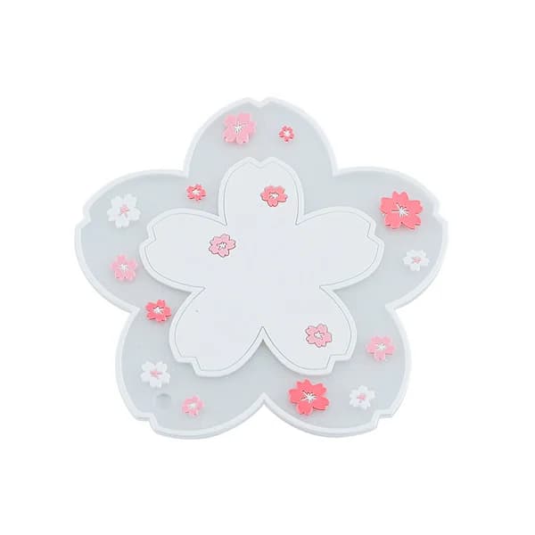 /EA/Underlag 2 stk. Bløde PVC Sakura Måtter Underlag Bordunderlag Kop Chr