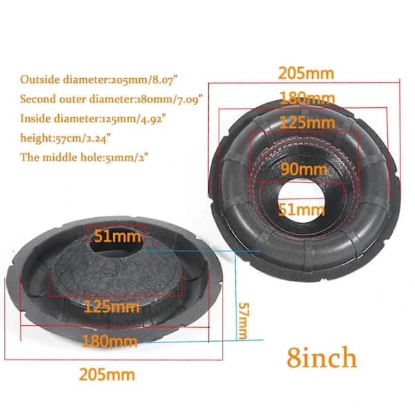 /EA/Opressade papirhøjttalerkegler til bilstereo lydsystem 305mm