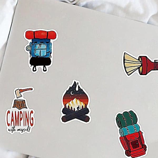 /EA/50 st Utomhus Camping Dekaler Vilda Resedekaler PVC Graffiti Dekal Gitarr N
