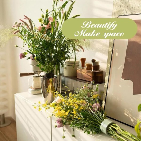 Spiral Ikebana Stamhållare - Spiral Stamhållare För Blommor, Bukett Twister för Blomsterarrangemang, Elegant Centerpiece Design transparent
