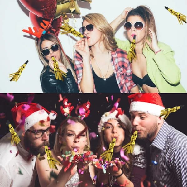 /EA/24 stk. partylydmakere gull lydmakere partygaver, Graduat