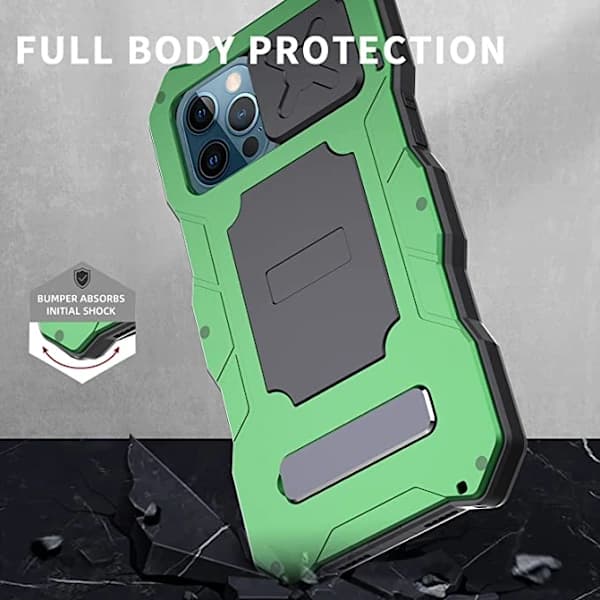 /EA/Kompatibel med iPhone 12 Pro max Vanntett metallveske, Bui
