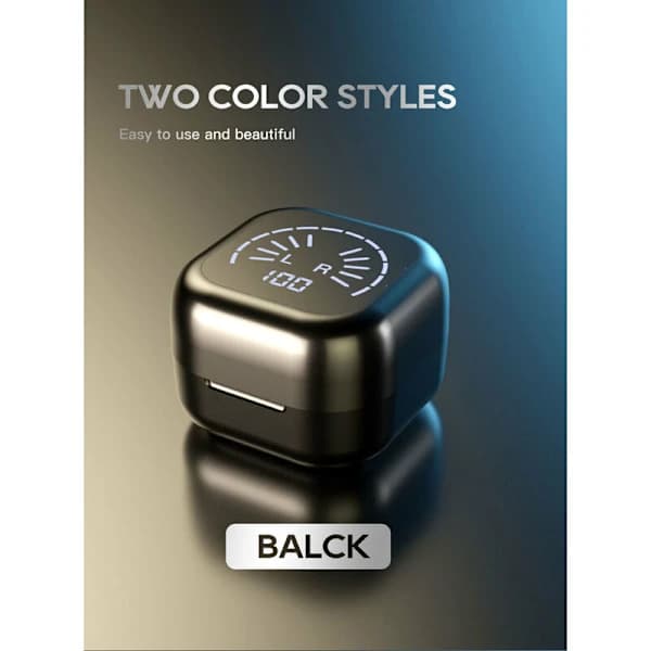 /EA/ Trådløse Bluetooth-hovedtelefoner Bluetooth 5.2 med Touch Control LED-skærm Støjreducerende Sport Bluetooth-headset (sort)