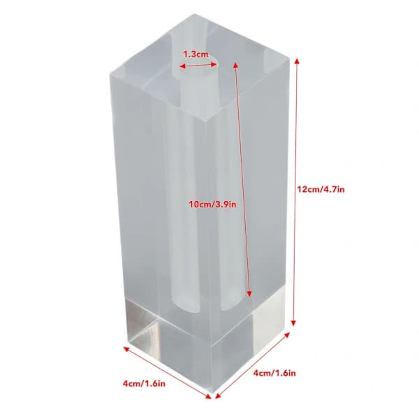 /EA/Ayl Blomster Display Base Innovativ Transparent Rektangulær Rose Blomster Base Til Hjem Værelse Dekoration