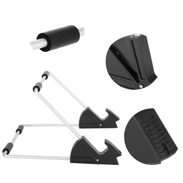 /EA/Justerbart nettbrettstativ Ergonomisk skrivebordsstativ Innovativt avtakbart sammenleggbart svart
