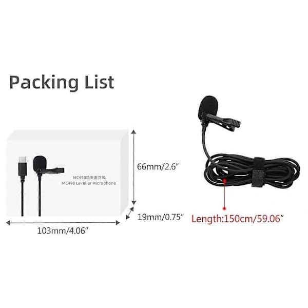 /EA/ Lavalier Mikrofon til insta360 One X2 X3 / One R RS Action Camera 2 3 HIFI ONE X3