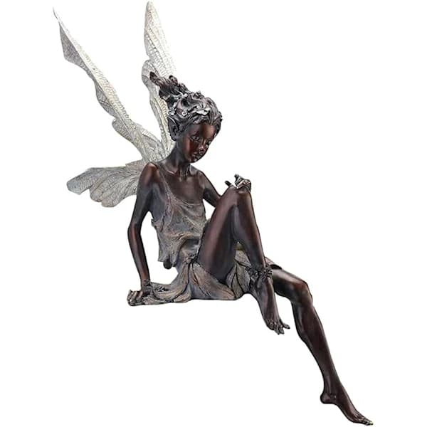 /EA/Dekorativ statuette, fe statue, fe have statue fe ornament