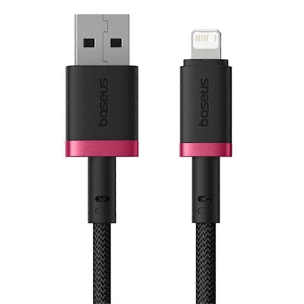 /EA/BASEUS ny Cafule-serie 2.4A hurtiglading datakabel USB til iP datakabel lengde: 2m (rød og svart)