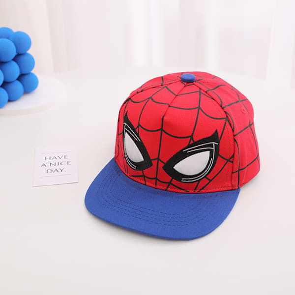/EA/Gutters baseballcaps, fitted caps, blå rød design flat brem baseball