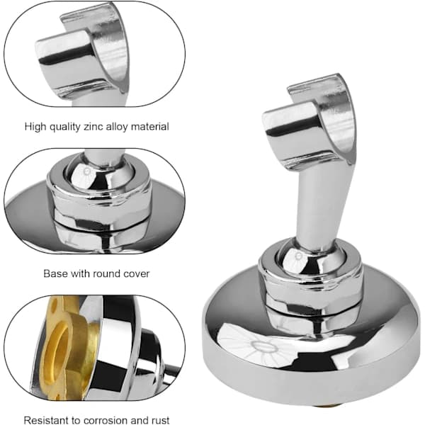 /EA/Dusjhodeholder, Dusjhodeholder, Dusjhodeholder i sinklegering, Dusjhodeholder med ekspansjonsskrue, 360° justerbar