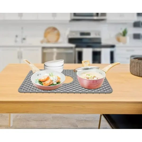 /EA/Silikonebeskyttelse til vask 63 * 33 cm, vask i rustfrit stål