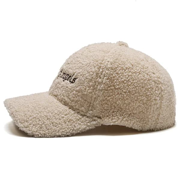 /EA/Hatt for kvinner høst/vinter lammeull varm baseballcaps koreansk versjon