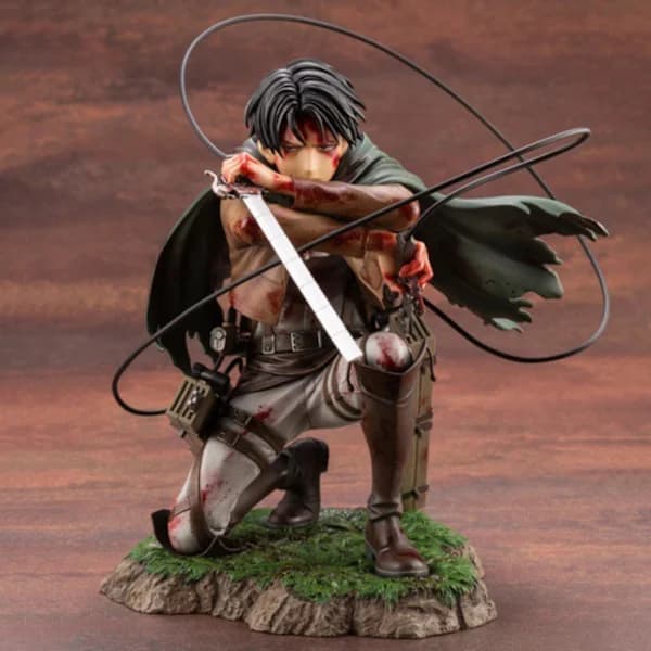 Attack on Titan Levi Ackerman PVC Figur Anime Action Figur Model Legetøj Ny[mo]
