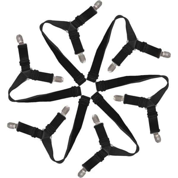 /EA/12 Krydsfinerklemme 6 Sidopladeholder Justerbar Sort-max