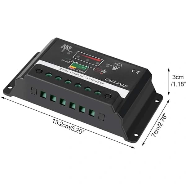 /EA/30A 12V/24V Intelligent Solcelleladeregulator Solpanelregulator Batteriregulator