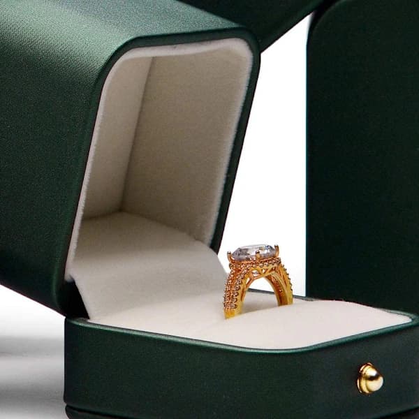 /EA/PU Läder Smyckeskrin Förslag Ring Presentask Smyckesdisplay Ca