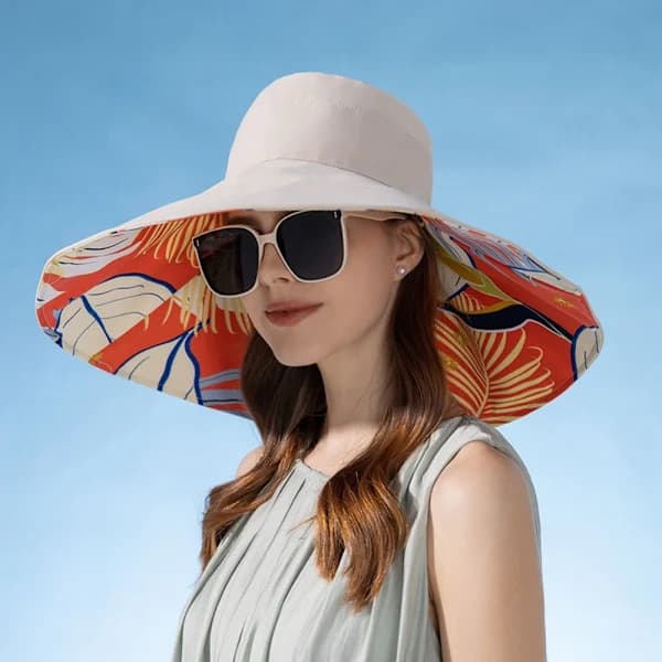 /EA/Dame Fiskerhat Solhat BEIGE beige