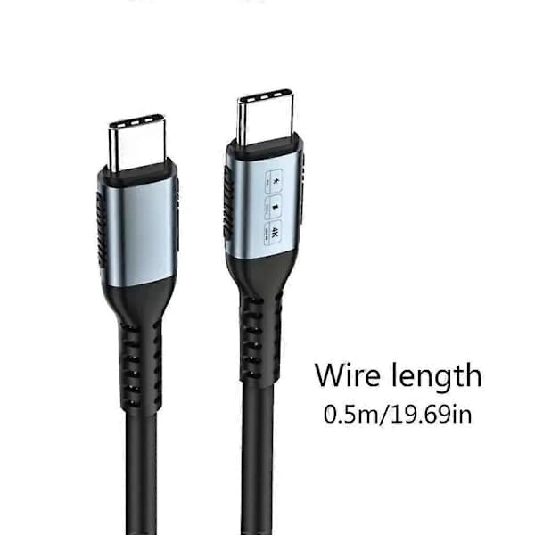 /EA/ Höghastighetskabel USB3.2 Gen2 USB C PD60W Snabbladdning 5A 4K@60Hz Datakabel