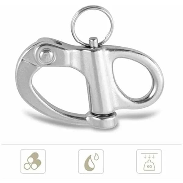 /EA/Karbinhake med vridögla, karbinhake i rostfritt stål, snabbkoppling för yachtrigg med O-ring