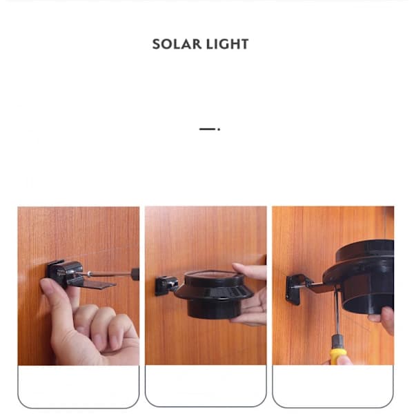 /EA/Utomhus solcellslampor, 1-pack trädgårdssollampor, vattentäta D