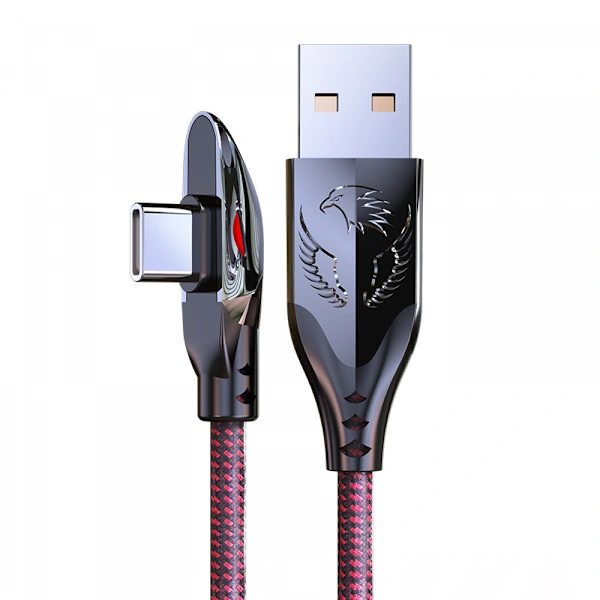 /EA/90 graders Type C USB-kabel 1,2 meter【1-pack 66W】Speldesign