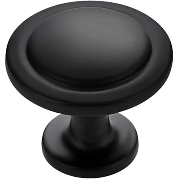 /EA/Sæt med 10 stk., 2,8 cm sorte skabsknopper, matsorte knopper til