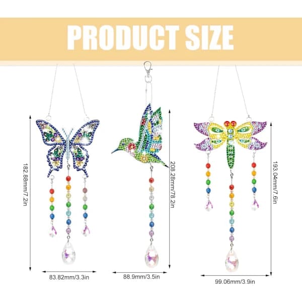 /EA/Diamantmaleri Solfanger Krystallpynt DIY Diamantbroderi