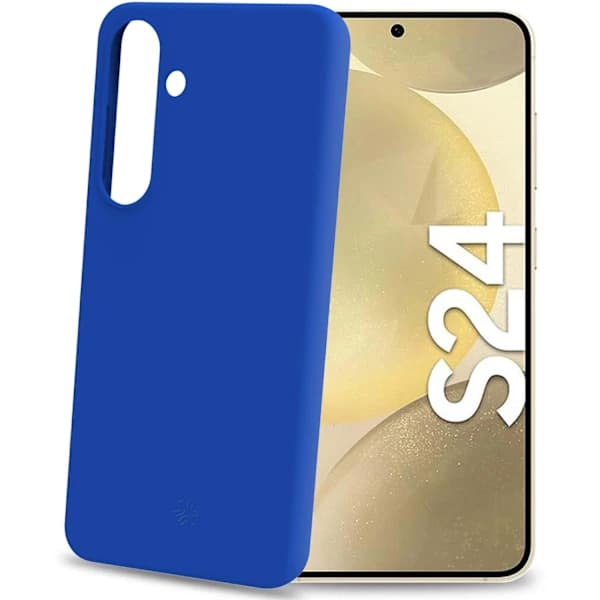 /EA/Cromo Blødt gummi etui Galaxy S24 5G Blå