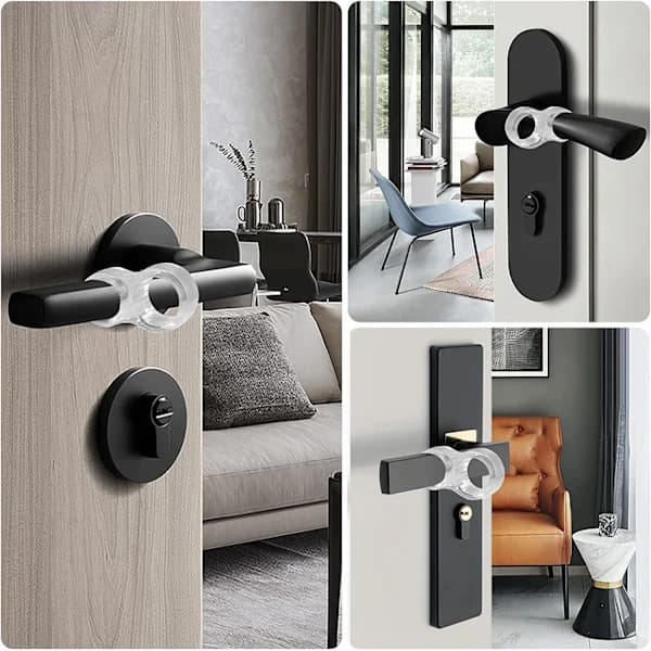 /EA/Dørstopper 10 stk PVC Dørhåndtak Stopper Dørstøtdemper Sili