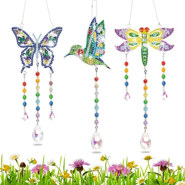 /EA/Diamantmaleri Solfanger Krystallpynt DIY Diamantbroderi