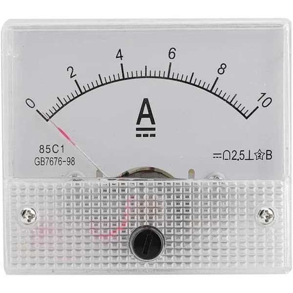 /EA/Mini Professionell Tålig Analog Amperemeter 2.5mm Spänningsnoggrannhet Analog Voltmeter DC 85 Ström Analog C1 (DC 0-10A)